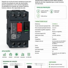 Disjuntor Motor 4A - 6,3A