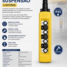 Botoneira Suspensão 6 Botões