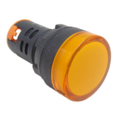 Sinalizador Led Amarelo 380V C/Furo 22mm