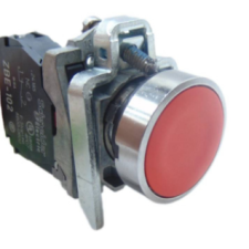 Botão Metálico Vermelho Ø22mm ZB4