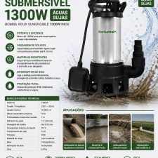 Electrobomba Submersivel 1300W (Águas Sujas)
