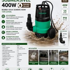 Electrobomba Submersivel 400W (Águas Sujas)