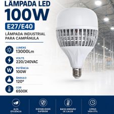 Lâmpada Led 100W E27/E40