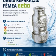 União Reparação Fêmea 11/2" Gebo