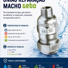 União Reparação Macho 1/2" Gebo