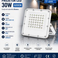 Projetor Led 30W 6000k