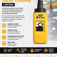 Botoneira Suspensão 2 Botões