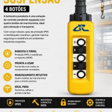 Botoneira Suspensão 4 Botões