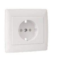 Espelho Schuko Monobloco com Obturador 70903 TBR Sirius70