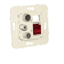 Tomada Mista R - TV - SAT - RJ45 Cat. 6 UTP Estrela 21544