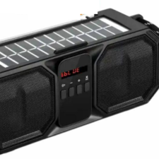 Rádio Portátil C/ Painel Solar + Lanterna + Bluetooth + TWS