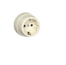 Tomada Schuko 3P 26131 Marfim