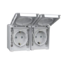 Tomada Dupla Schuko 48865 CCZ Estanque C/Obturador Efapel