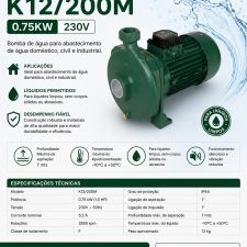 ELECTROBOMBA K12/200M 0.75KW 230V
