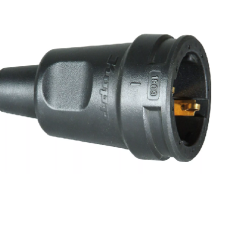 Ficha Femea Schuko Borracha T/TL 4,8mm IP44 16A KOPP