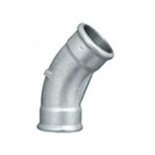 Curva F/F 1/4" - 45º Galvanizado