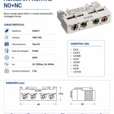 Bloco Contacto Auxiliar Frontal NO+NC